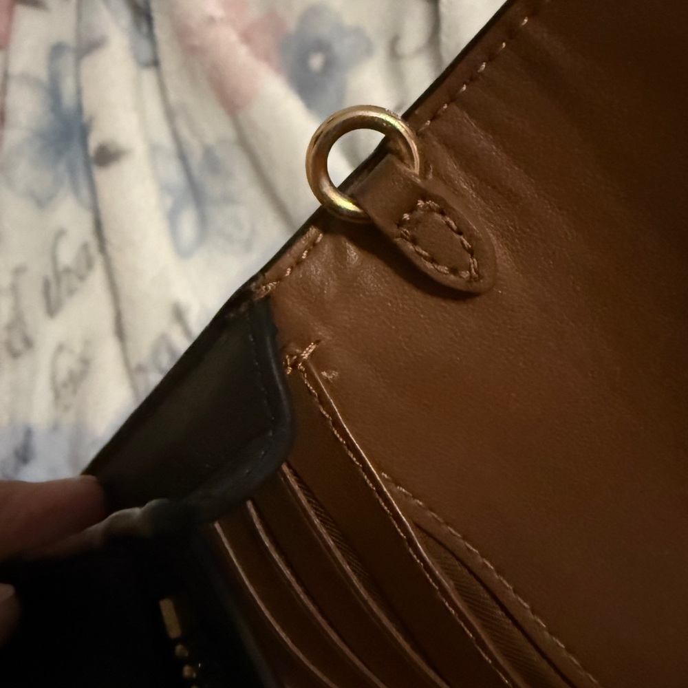 Coach Anna Foldover Clutch Crossbody Bag preowned - Picture 10 of 16